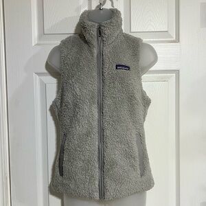Patagonia Los Gatos Furry Fuzzy Vest in Gray, Size XS